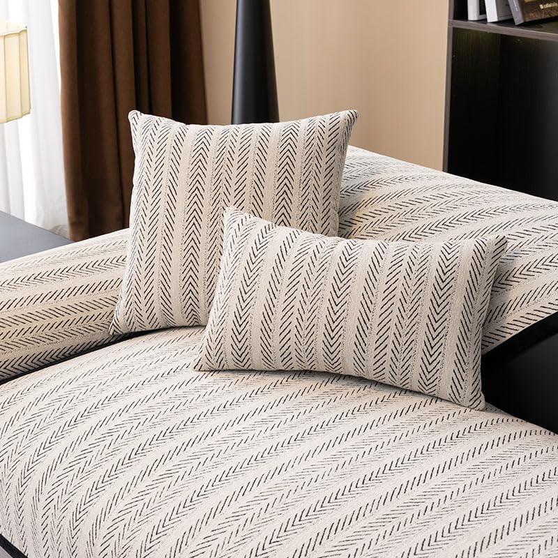 Housse de canapé lavable en chenille pour protéger des taches - 4