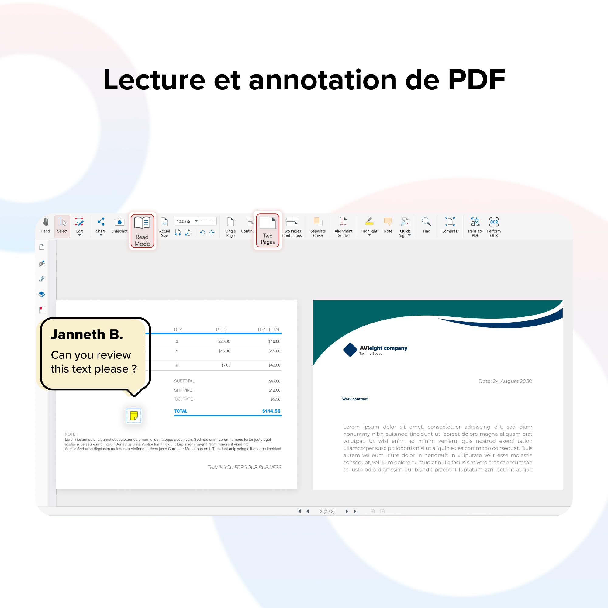 MobiPDF Lifetime - Éditeur professionnel de PDF - Licence à vie pour 1 utilisateur PC Windows