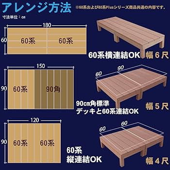 値下げ可能　ウッドデッキ6個セット 値下げ可能 ウッドデッキ6個セット