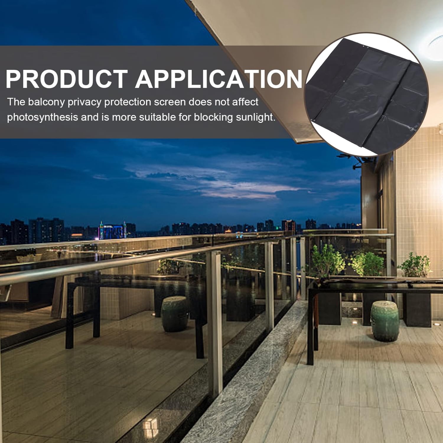 Oxford Fabric Garden Shade Cover Multi-Purpose Balcony Privacy Screen for Outdoor Use UV Blocking Sunscreen Fencing for Patios and Backyards