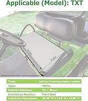Vista 2 de Cojín inferior del asiento delantero para EZGO TXT 1994-up, cojín de asiento delantero de carrito de golf, blanco lechoso, cojín de repuesto