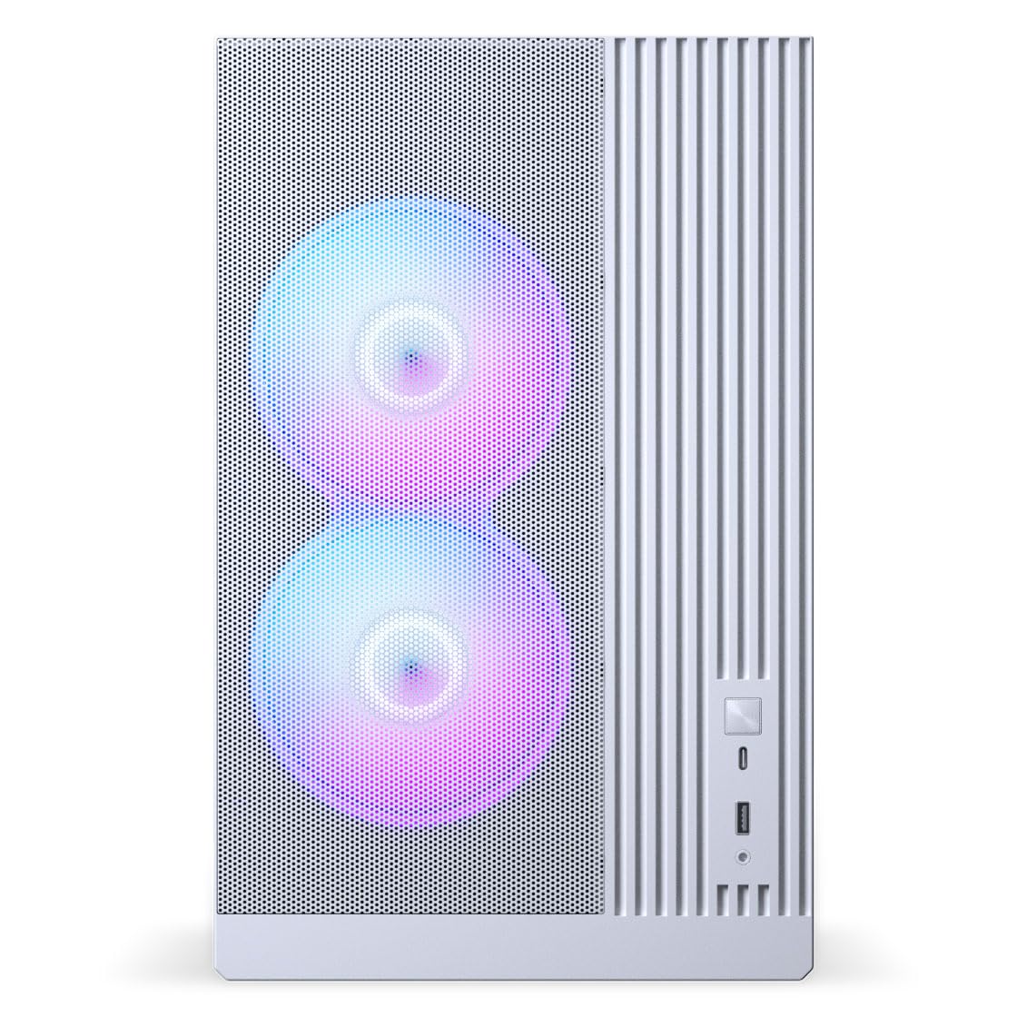 Phanteks XT M3, Case Gaming Compatto Micro-ATX, Filtro Mesh ad Elevate Prestazioni, Finestra in Vetro Temprato, 3 Ventole D-RGB da 120mm incluse, Bianco