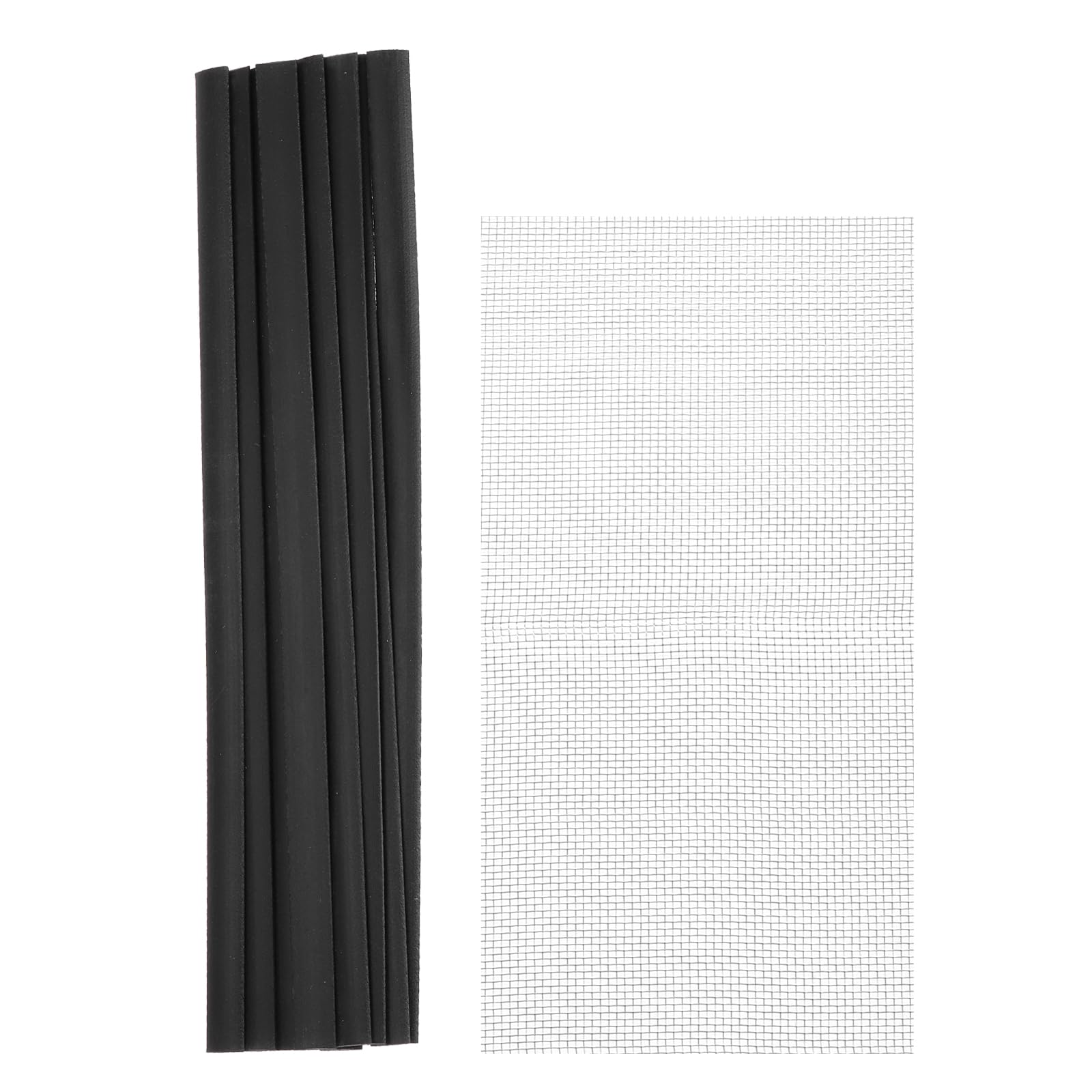 MECCANIXITY 10pcs 9 Inch Plastic Welding Rods, TPO Welding Sticks with Stainless Steel Mesh for Repairing Plastic Bumpers, Kayaks, Black