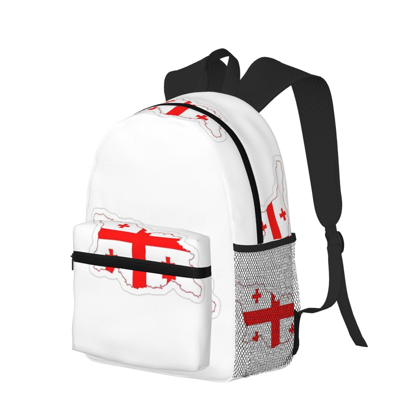 YQxwJL Flag Map of Georgia Backpack Large Sports Bag, Best for Basketball, Soccer, Volleyball, Swim, Gym, Travel