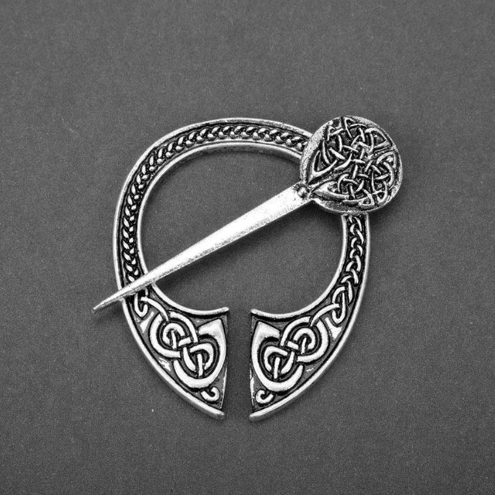 HCMA Norse Viking Brooch Vintage Medieval Nordic Shawl Pins Brooch Accessories Belt Scarf Buckle Coat Cloak Pins Jewelry