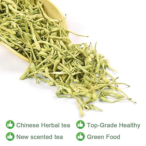 Miniatura 10 de Plant Gift Té de madreselva, flores secas, Jinyinhua, té de hierbas medicinales, hierba pura y china 40 g/ 1.4 oz