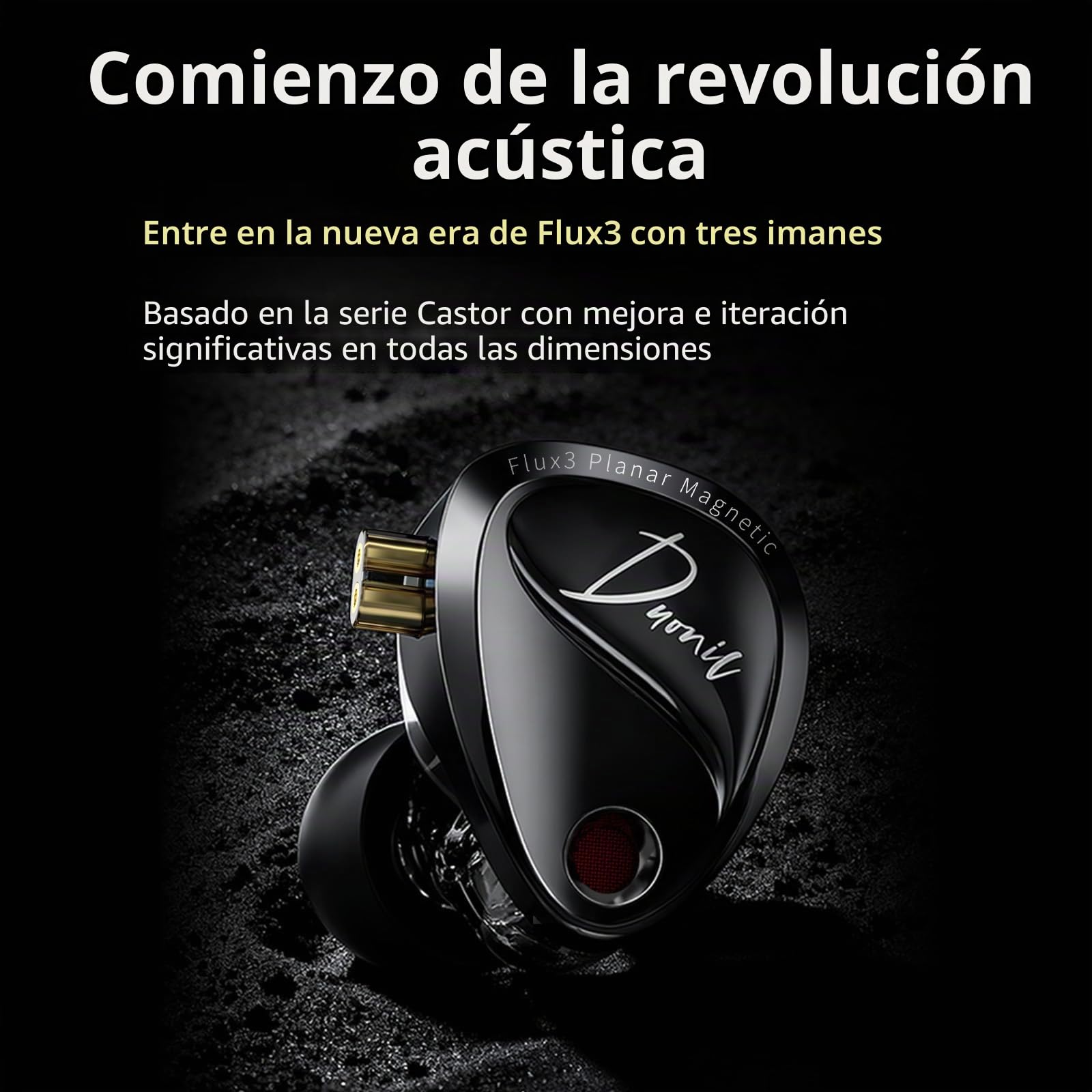 KZ Duonic In Ear Gaming Auriculares intraurales con triple controlador magnético plano y controlador dinámico dual superlineal, auriculares IEM para jugadores, audiófilos
