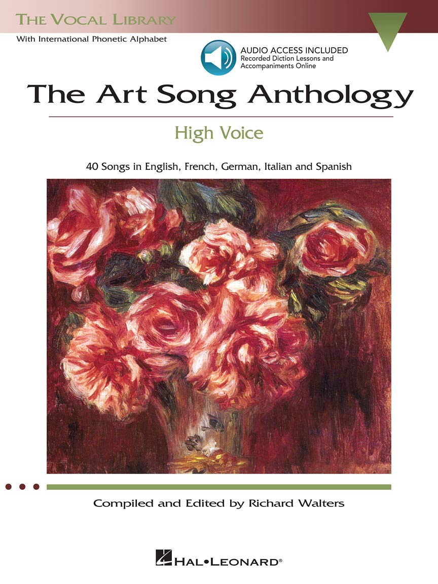 The Art Song Anthology High Voice Book with Online Audio | Vocal Library Collection | 40 Classical Pieces by Bach, Schubert, Debussy and More | Hal Leonard Sheet Music for Singers and Pianists
