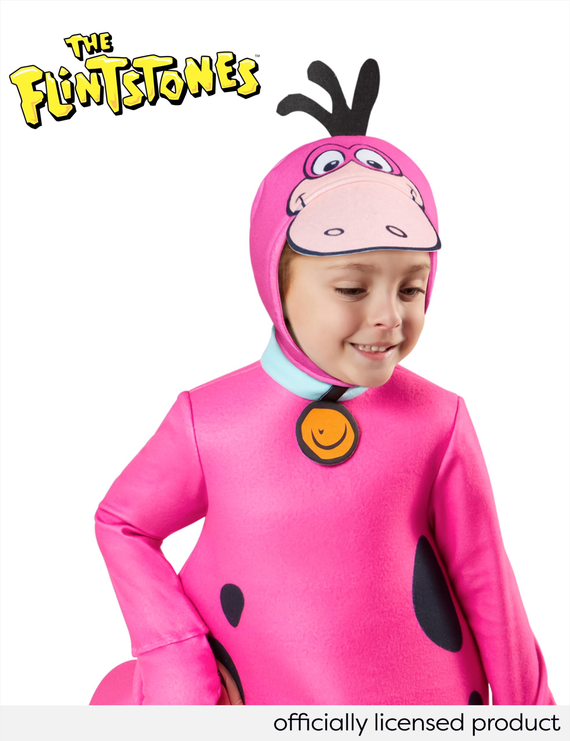 Rubies Costume da dinosauro Flintstones per bambini, tuta e copricapo