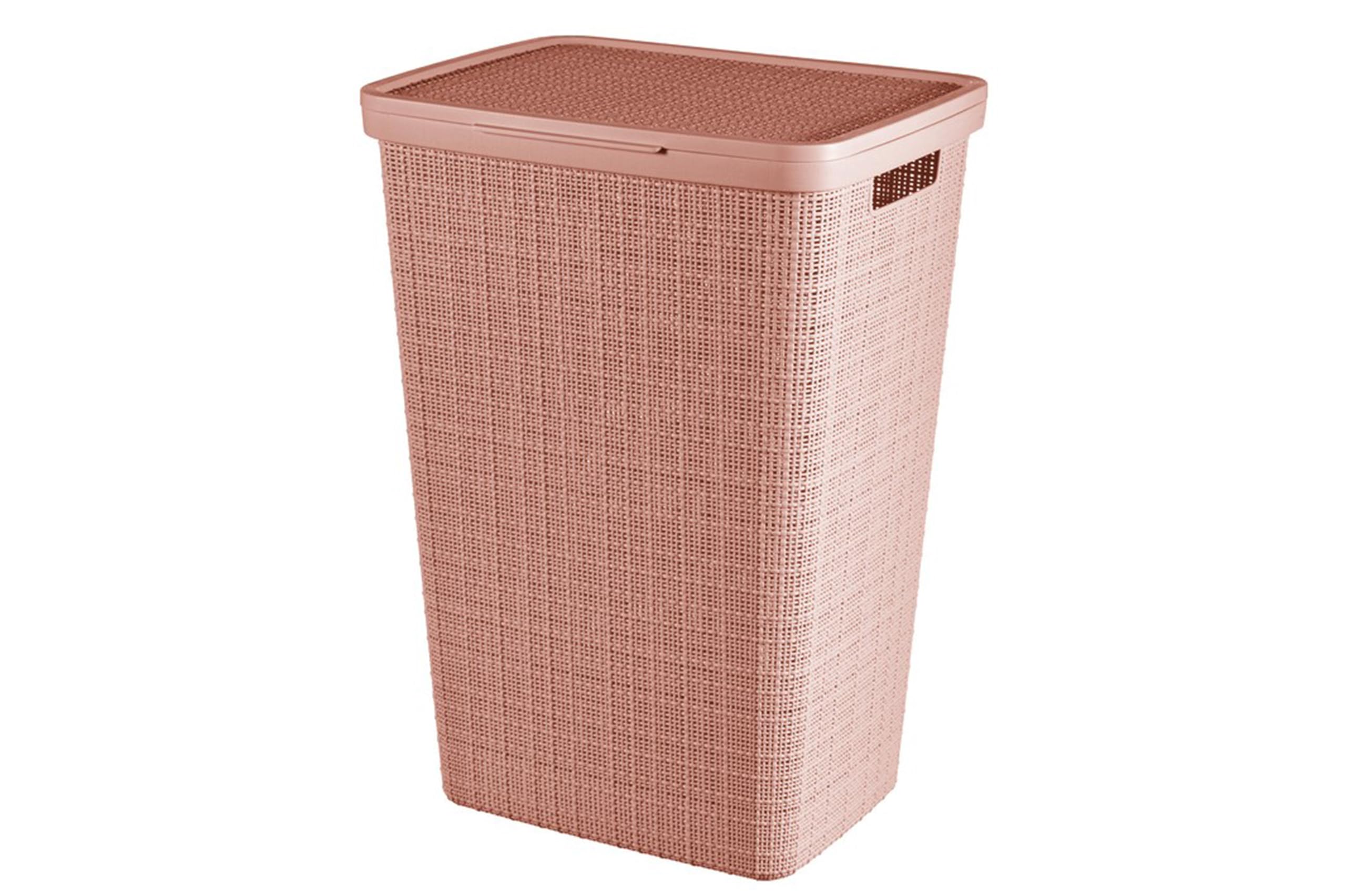Coffre à linge Curver Jute 58L Rose Dawn contre le désordre humide