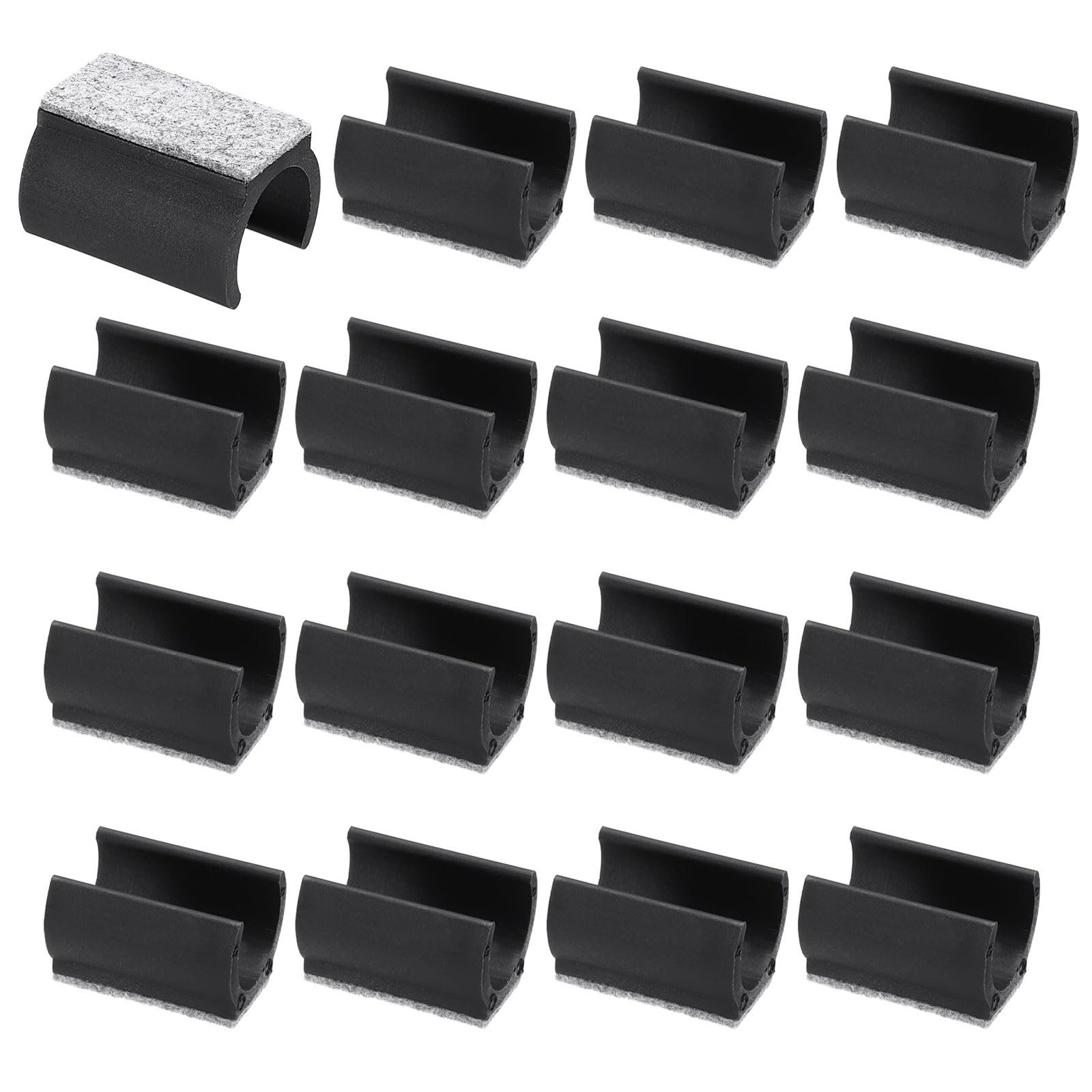 PATIKIL 25mm Rectangle Chair Leg Cover with Felt Pad