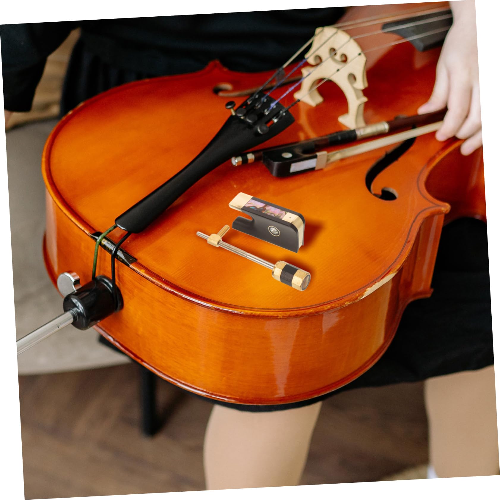 ifundom 5sets Accessori Per Violino Con Rana Di Ebano e Viti Sostituzione Professionale Per Archetto Di Violino Pratico e Resistente Per Uso Classe Musicale e Casa