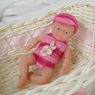 4.5" Girl Reborn Doll Micro Preemie Full Body Silicone 13cm Baby Doll Lifelike Mini-C