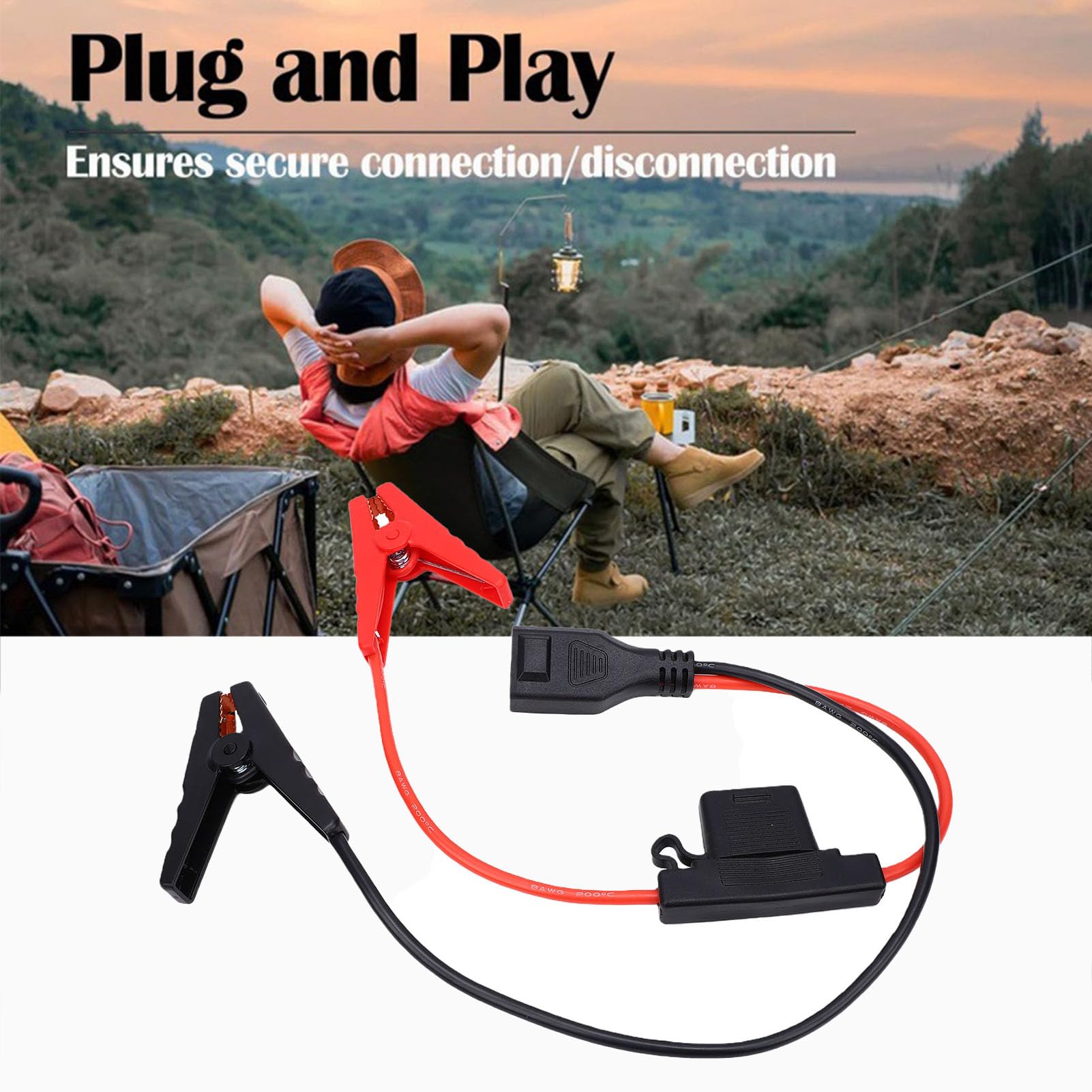 PUSOKEI XT150 Batteria Cavo Clip per Stazione di Alimentazione Portatile