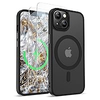 ORETECH Magnetica Cover per iPhone 14,Custodia iPhone 13 con 2X Vetro Temperato per