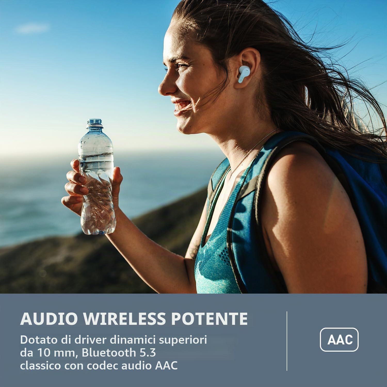 CREATIVE Zen Air Pro (Nero) Cuffie True Wireless con Riduzione Attiva del Rumore, Modalità Ambiente, LE Audio, Bluetooth 5.3, IPX5, Fino a 33 Ore di Autonomia della Batteria