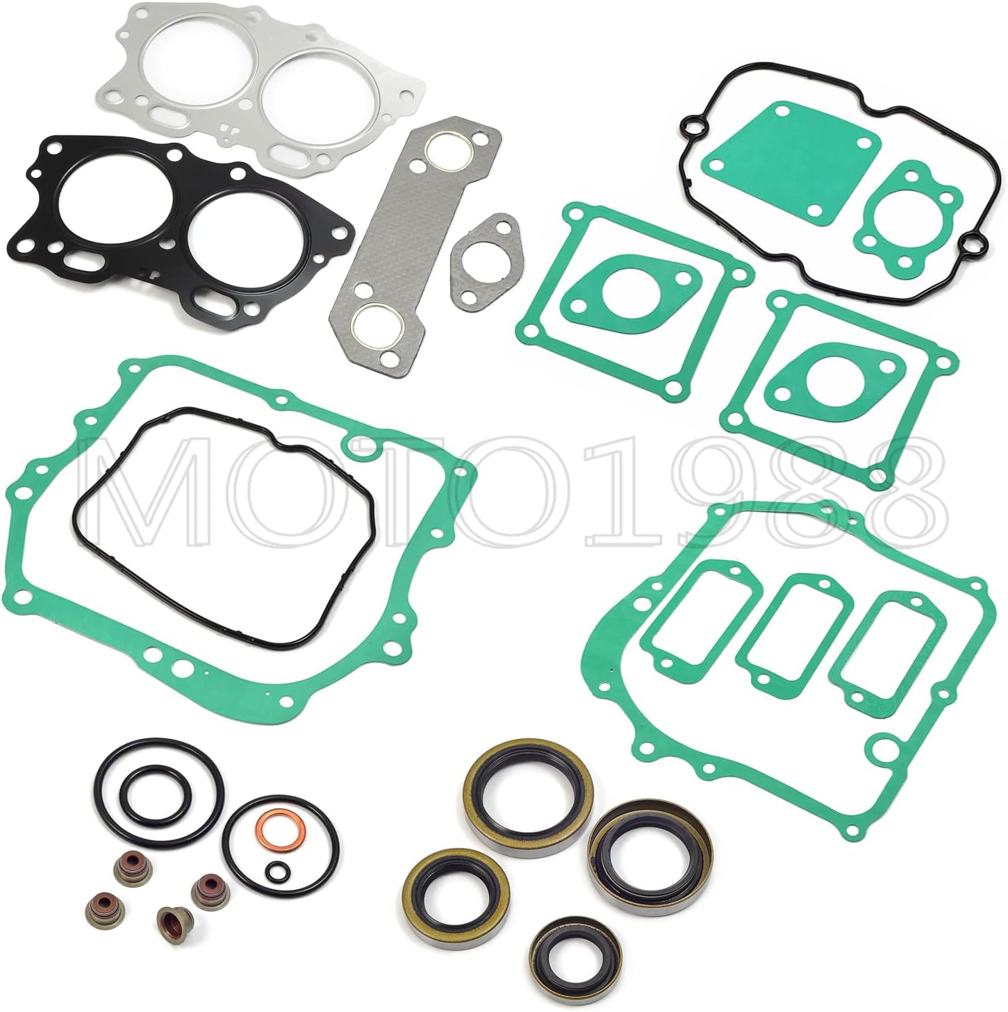 Engine Rebuild Kit Top End Piston & Ring STD & Gasket Seal Exhaust Intake Valve For EZGO 4 Cycle Gas Golf Cart 350cc EH35C MCI Fuji Robin Engine 1996-2002