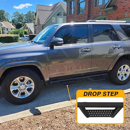 Estribos compatibles con Toyota 4Runner 2010-2024 (sin faldones laterales), (excepto 10-13 Sr5 y 10-24 Limited & 20-22 Nightshade Edition y 22-24