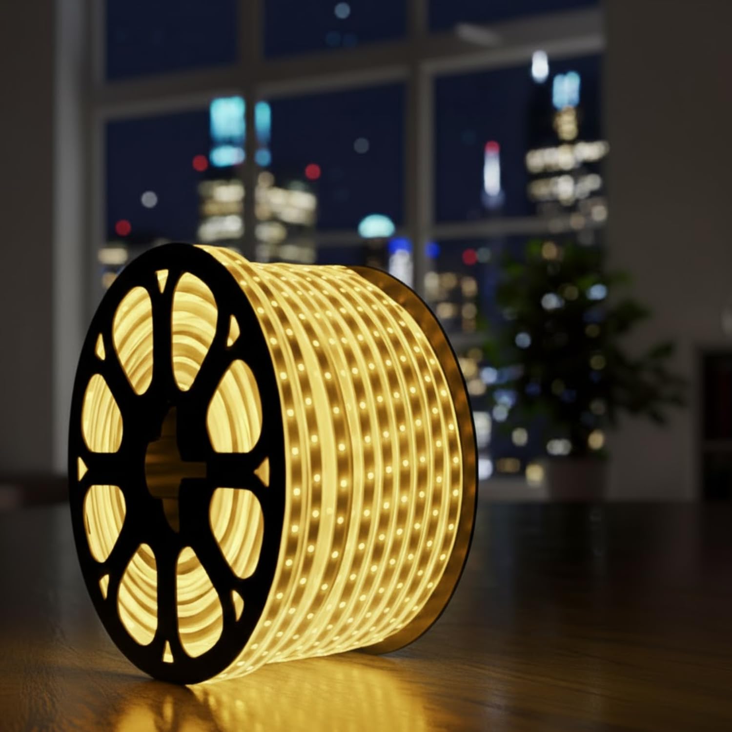 10 Meter Waterproof LED Strip Light Warm White | Energy Saving Rope Light for False Ceiling, Room Decor, Diwali, Christmas & Home Decoration