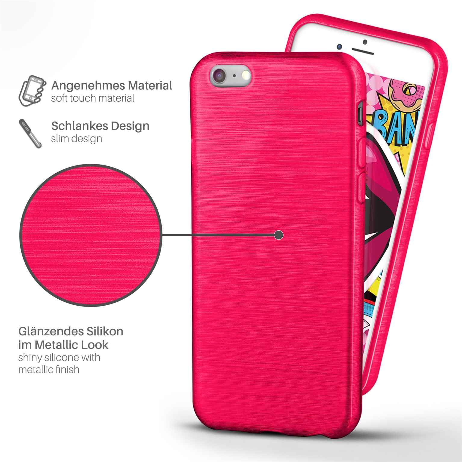 MoEx Cover Fronte-Retro in Silicone Compatibile con iPhone 6S