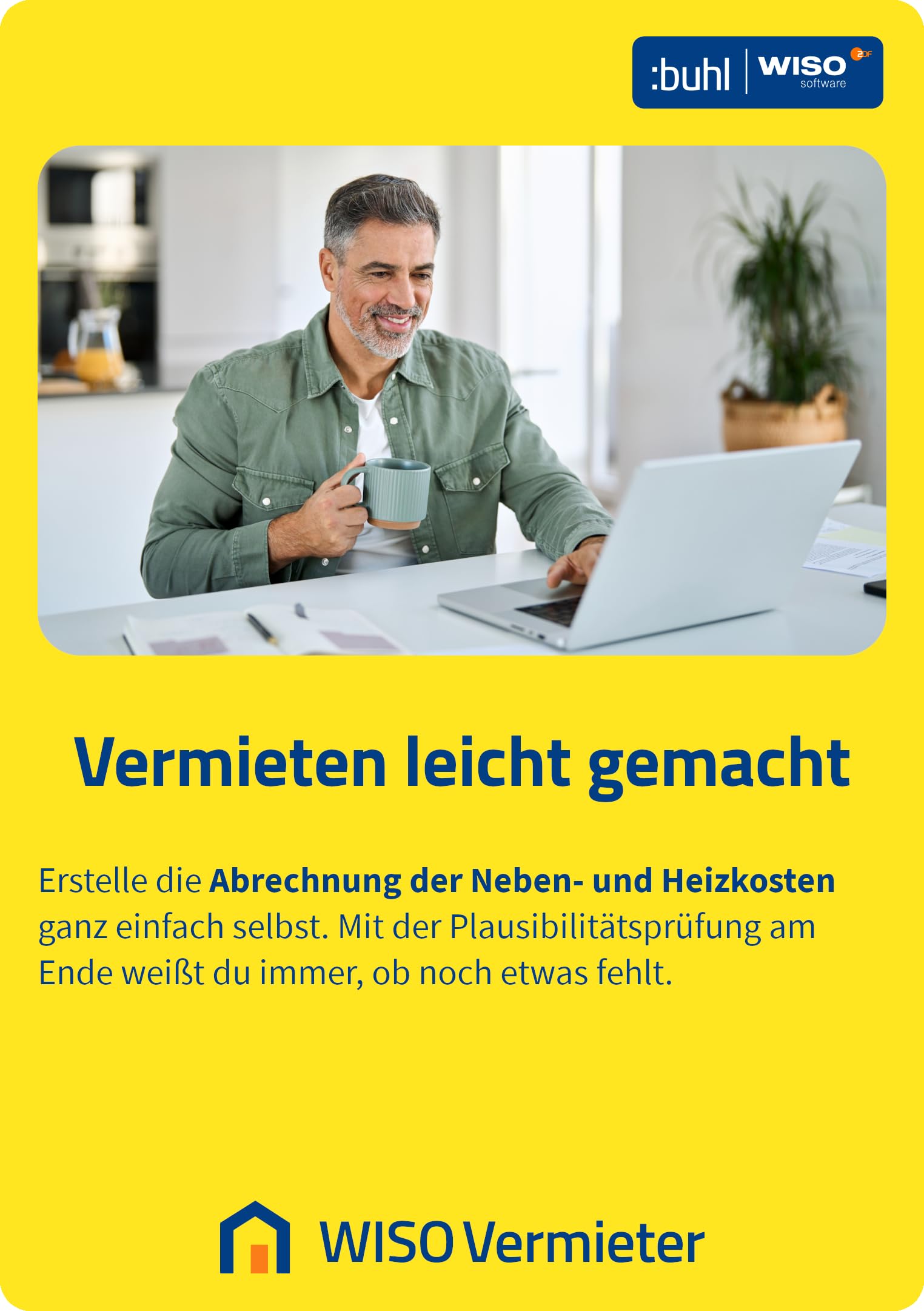 WISO Vermieter 365 | Aktuelle Version | Alle Abrechnungszeiträume | Nebenkosten und Heizkosten korrekt abrechnen | Für private Vermietung | Web-Version inkl. Windows Download |