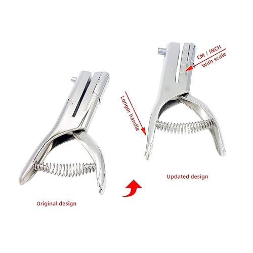 Vista 4 de Perforadora de mano de un solo agujero de mano de 2 pulgadas de alcance de 1/8 de pulgada y 0.118 in de profundidad, resistente para tarjetas