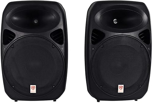 Miniatura 2 de Rockville RPG152K - Altavoz doble de 15 pulgadas con alimentación, Bluetooth + micrófono + soportes de altavoces + cables.