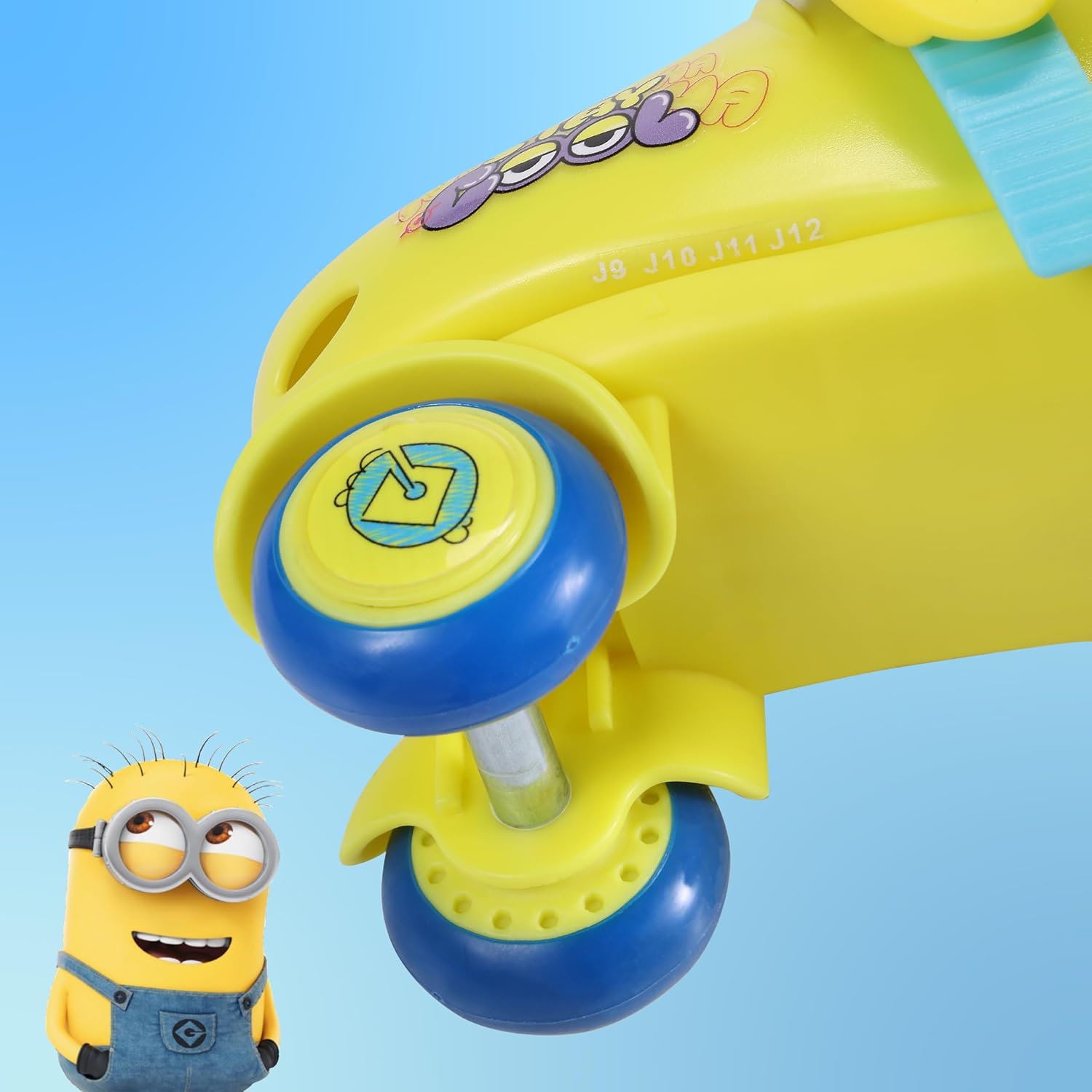 Kids Trainer Skates - Light Up Wheels, ABEC 5 Bearings, Durable PVC Material, Foam Shoe Lining, Perfect for Active Fun and Adventures, US Size 9-12