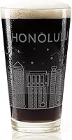 Vista 39 de AMSTERDAM NETHERLANDS SKYLINE Engraved Pint Beer Glass Minimalist City Sky Line Full Wrap Engraving Great Gift Idea!