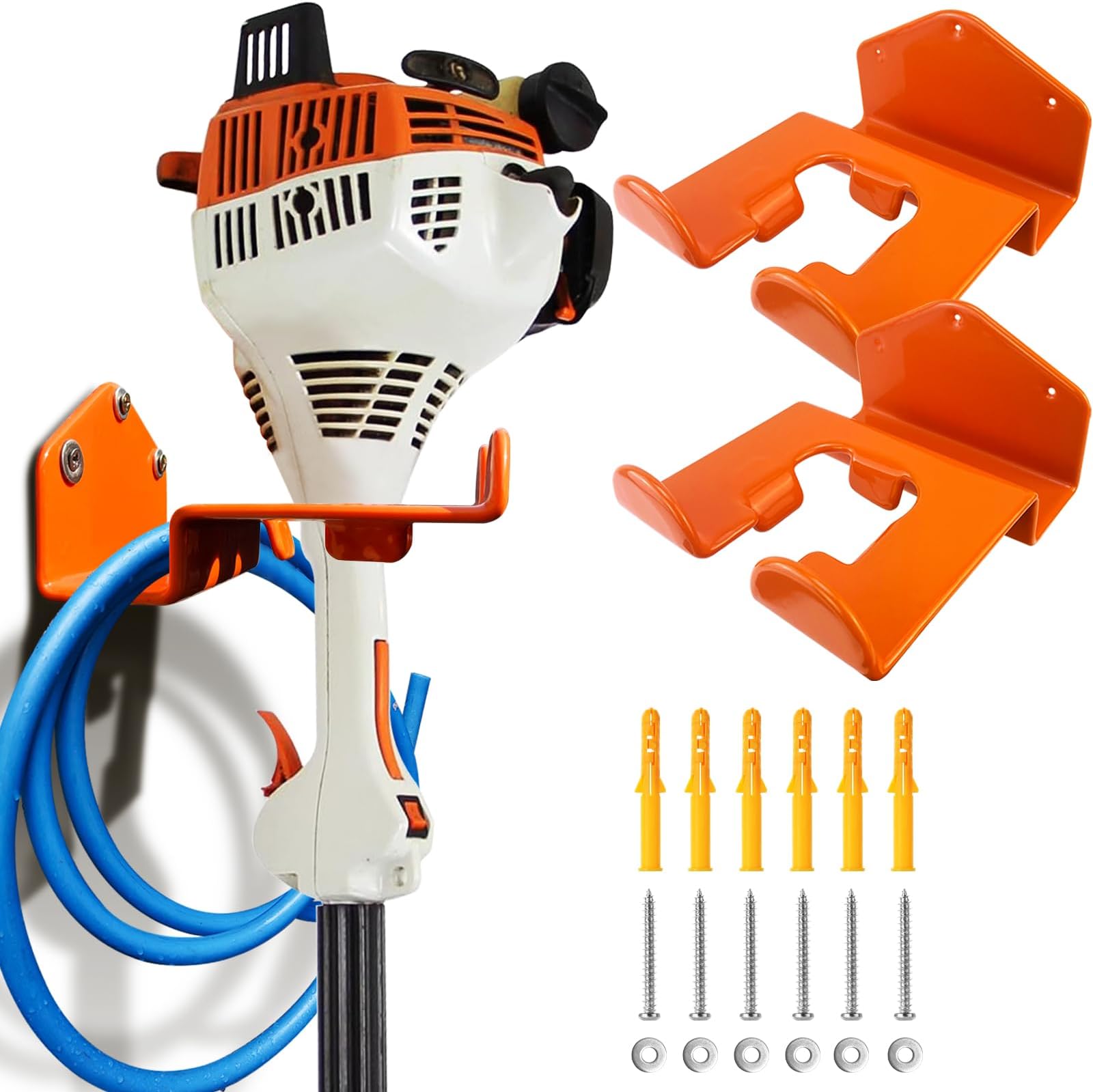 Amazon.com: Sulythw 2 Pack Trimmer Rack Weedeater Hanger Wall Mount ...