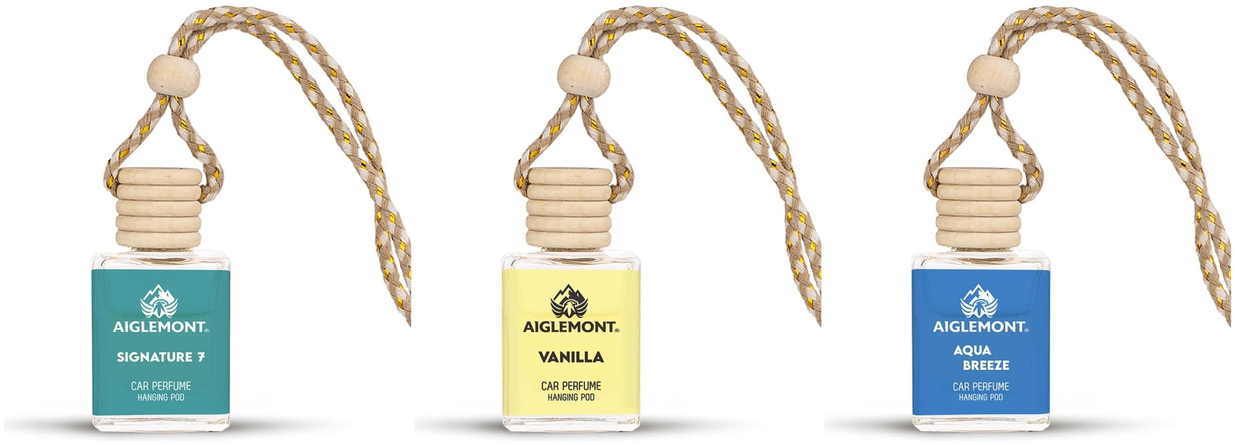 Car Perfumes combos | Signature 7 Scent, Vanilla& Aqua Breeze| Combo of 3 | 10 ml Each-image-42