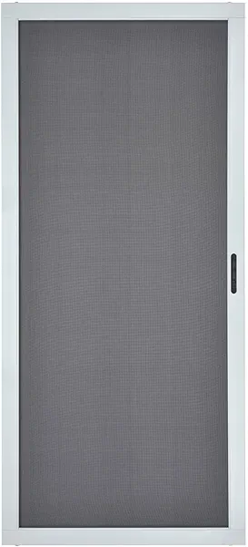 K.D. Heavy Duty Aluminum Sliding Patio Screen Door Kit - 2.5" Frame Insect Proof for Patio Backyard Kitchen and Bedroom (White, 48''x80'')