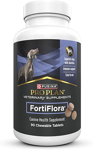Miniatura 10 de Purina Pro Plan - Suplementos veterinarios Fortiflora Probióticos para perros, tabletas masticables para salud digestiva intestinal y diarrea,