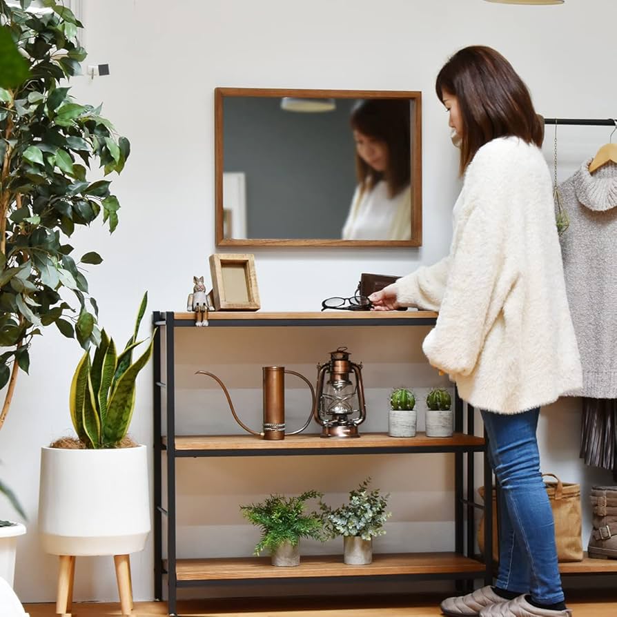 ref. の 姿見 【新品同様】 姿見,全身鏡,鏡,つっぱり,突っ張り,幅30cm,ミラー,かがみ,全身