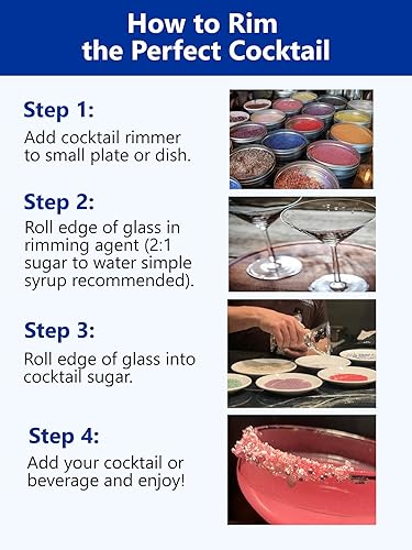 Miniatura 9 de Snowy River Paquete de regalo de 3 onzas de azúcar de cóctel, rimmer de bebidas naturales para cócteles y margaritas en lata de regalo, decoración