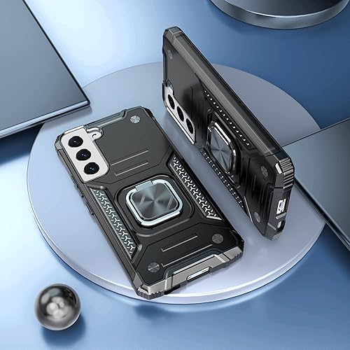 Miniatura 2 de Funda para Galaxy S22 Plus con protector de pantalla, funda híbrida de prueba de caídas con soporte de automóvil, funda protectora delgada para