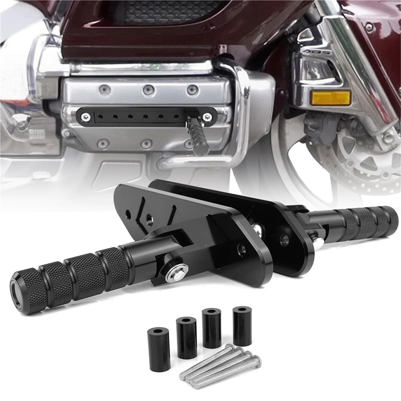 Repose-Pieds Réglables CFMOTO 450MT avec Grip Ajustable Haute Performance - 8