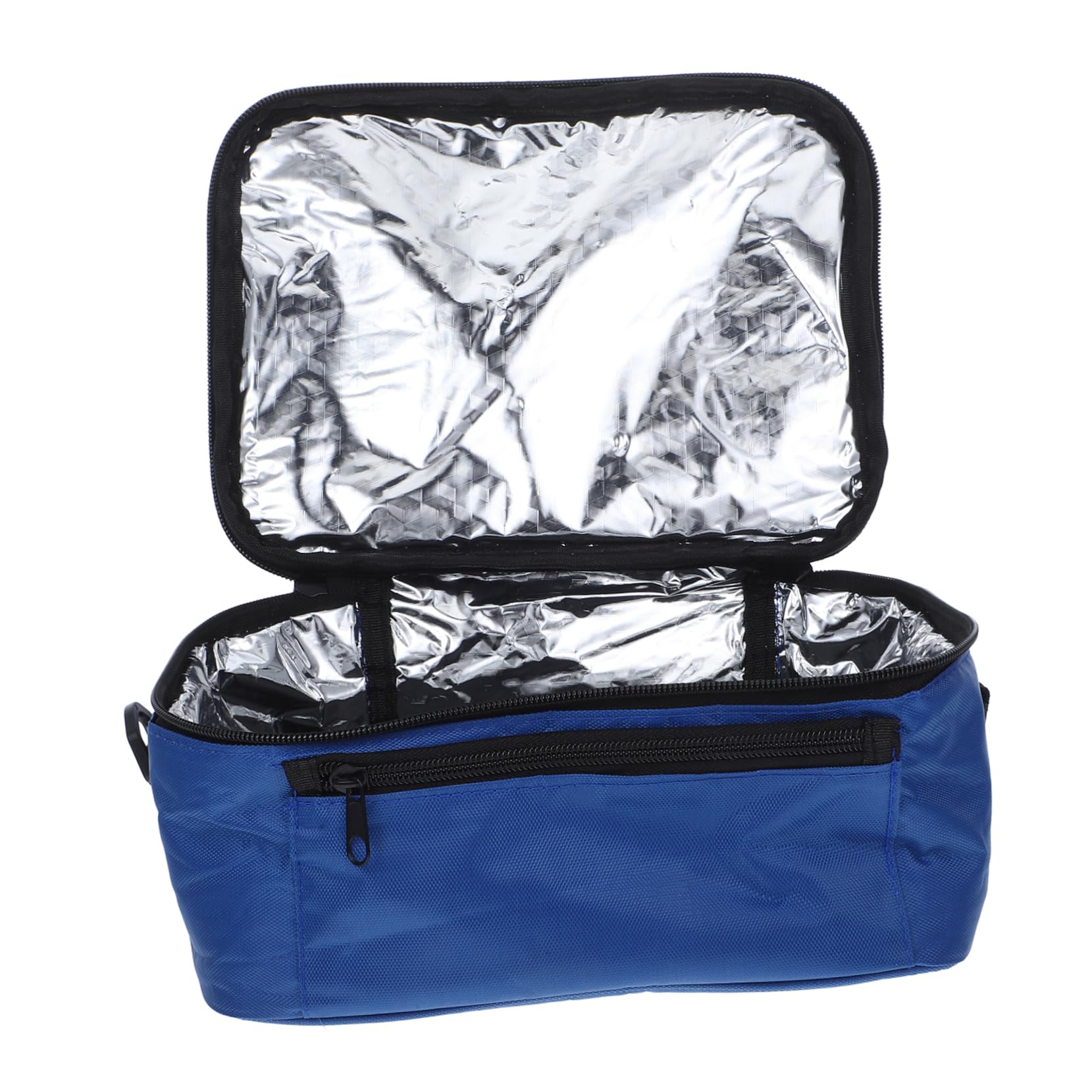 Luxshiny Bolsa Térmica para Almuerzo y Calefacción 12v Coche, Tamaño Compacto, Oxford Resistente, Calentador Eléctrico Uniforme, para Viajes y Oficina, Bolsa Aislante Portátil Azul