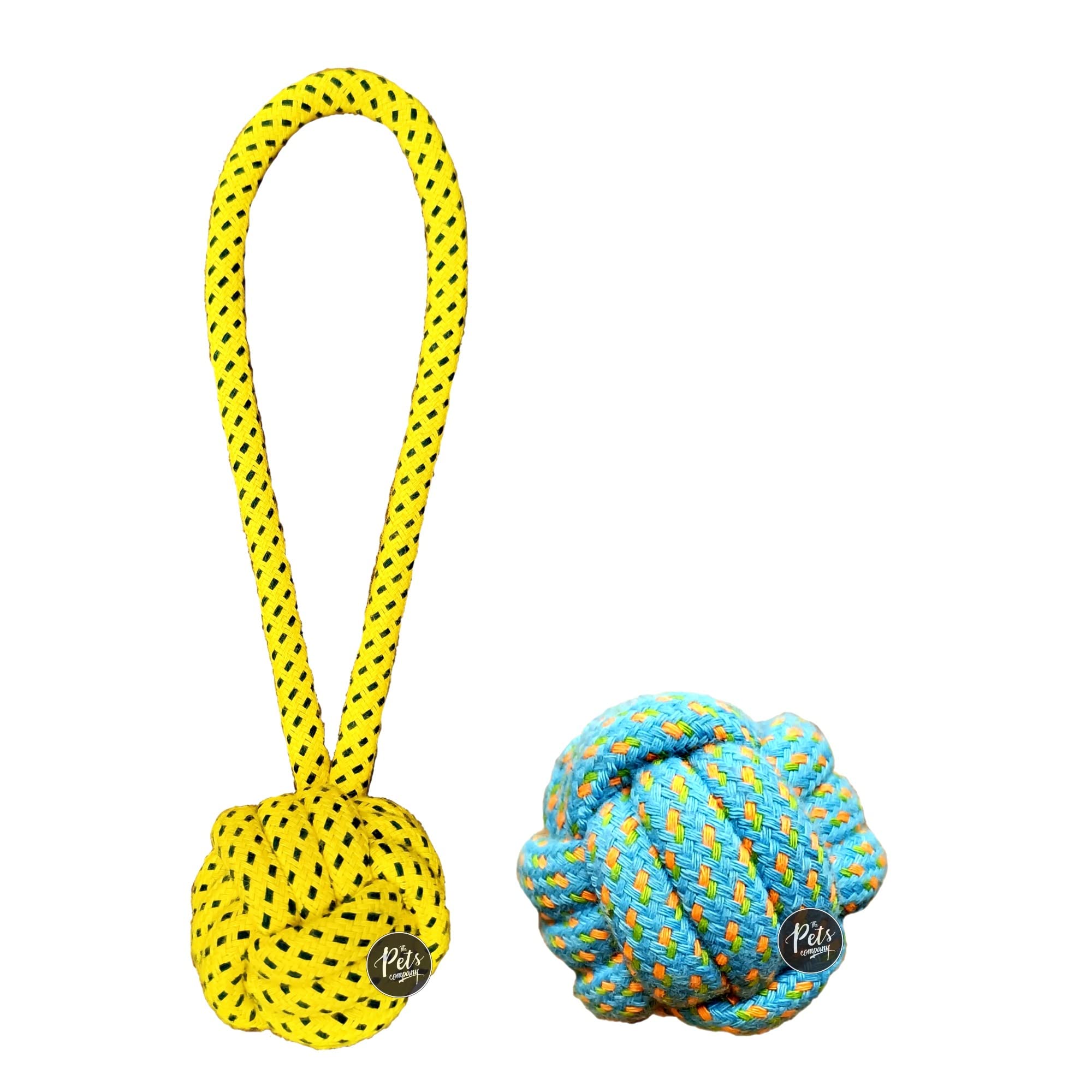 The Pets Company Dog Rope Toys for Puppy Teething & Training (Tug Ball + Ball Toy), Dog Toy Combo of 2 for Small Dogs & Puppies (B0BQGN7KHJ) Amazon Price History, Amazon Price Tracker