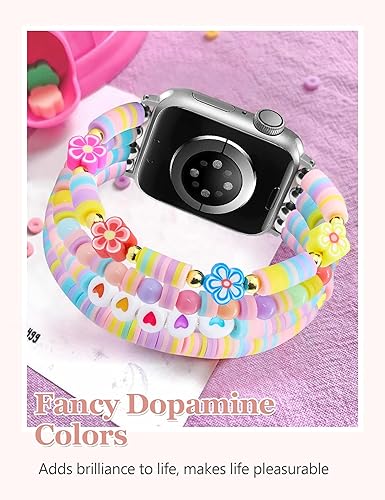 Miniatura 7 de Pulsera de cuentas compatible con Apple Watch Band de 1.496 pulgadas, 1.575 pulgadas, 1.614 pulgadas, 1.654 pulgadas, 1.732 pulgadas, 1.772