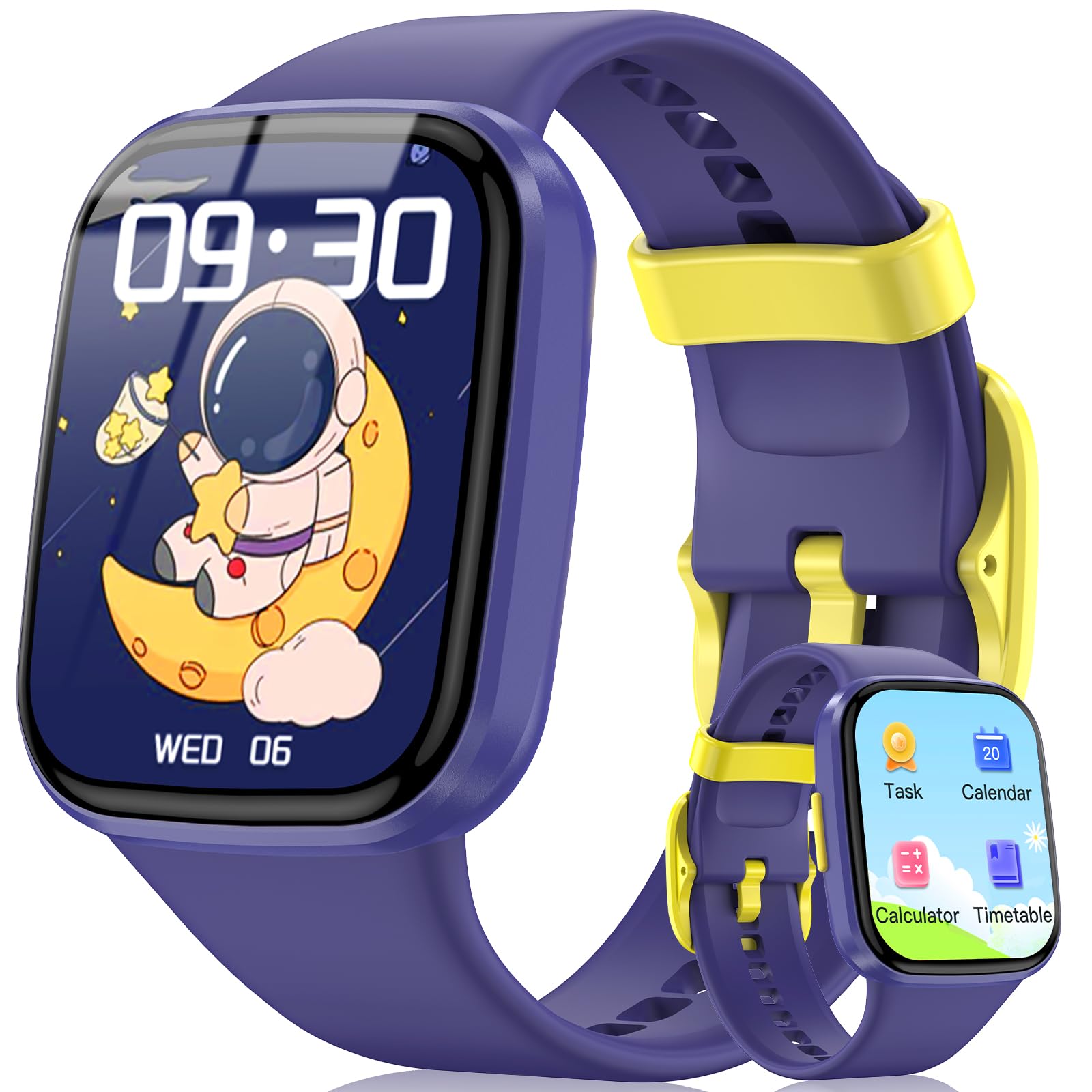 Kids Smart Watch for Boys Girls, HD Touchscreen Fitness Tracker with Heart Rate, Sleep Monitor, Activity, Pedometer, IP68 Waterproof SmartWatch with/without App, Gifts for Kids 4-12 (Black) — view 8