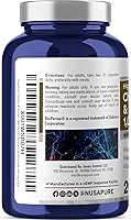 Vista 3 de NusaPure Colina e Inositol 1000mg - 200 Cápsulas Vegetarianas (100% Vegetariano, Sin OGM) Bioperine