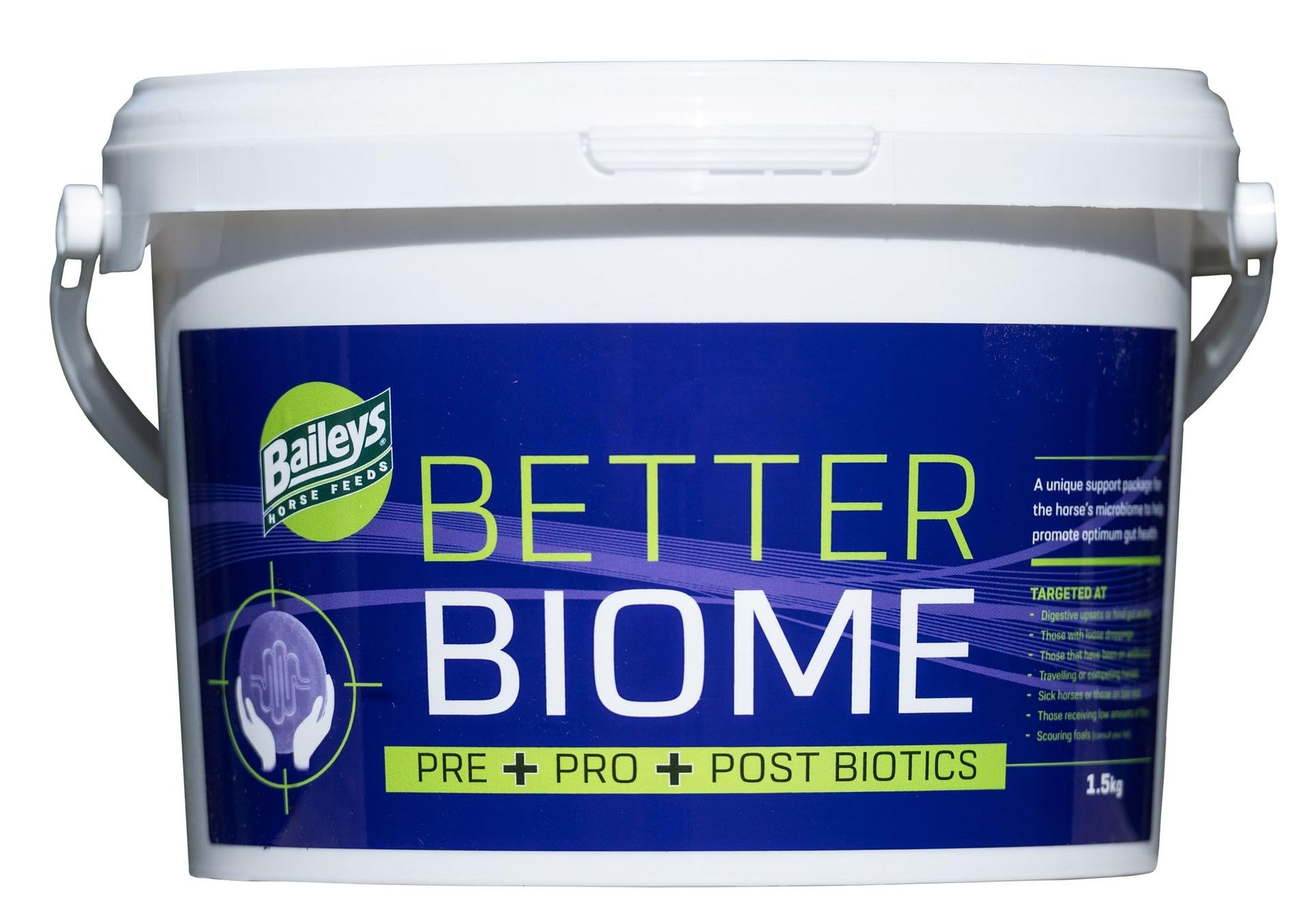 Baileys Better Biome Gut Supplement for Horses 1.5kg - Pre, Pro and Postbiotic Powder to Support Digestive Balance