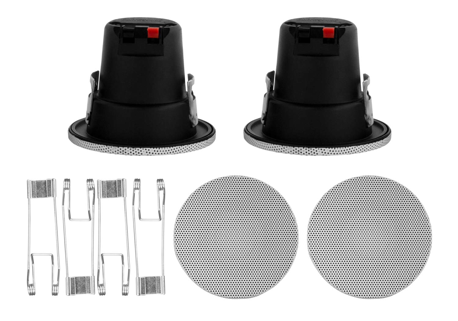 Earthquake Sound ECS-3.0 Paire d'enceintes de Plafond sans Bord Ultra compactes 7,6 cm