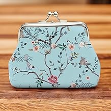 Fashion Flowers Ladies Iron Buckle Coin Bag Key Bag Iron Buckle Bag Coin Purse Storage Bag