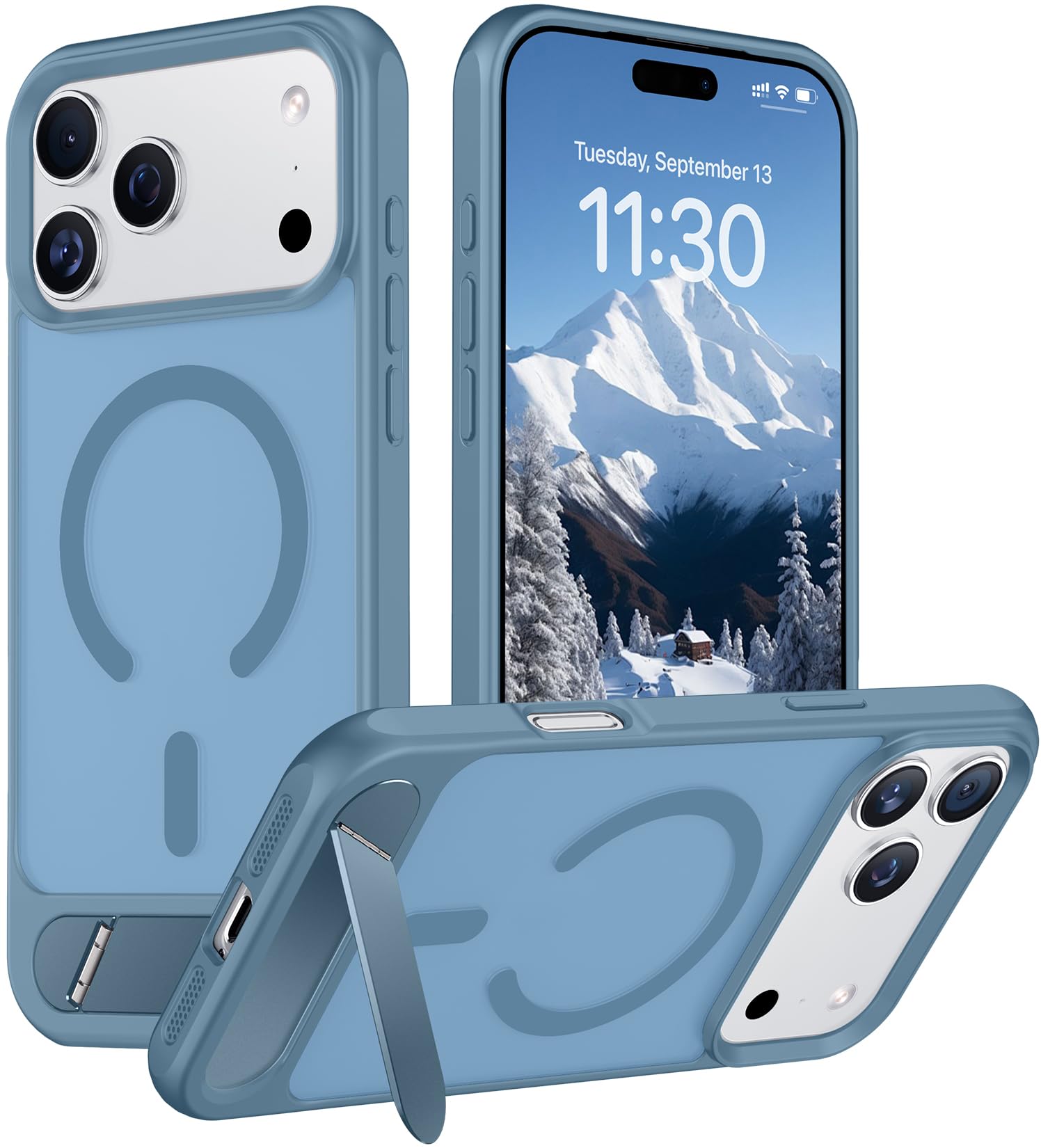 Temdan Magnetic for iPhone 18 Pro Max Case/iPhone 17 Pro Max Case Stand