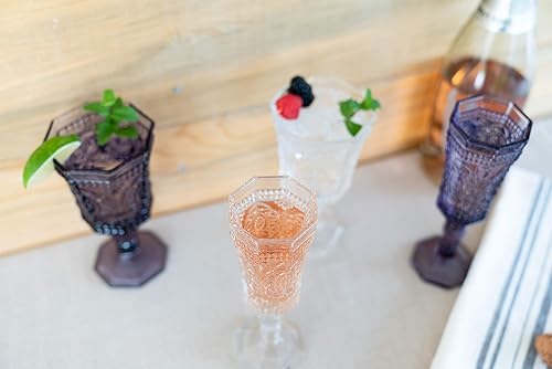 Miniatura 4 de 10 Strawberry Street Vaticano - Flauta de champán de 4 onzas, juego de 6, vidrio transparente