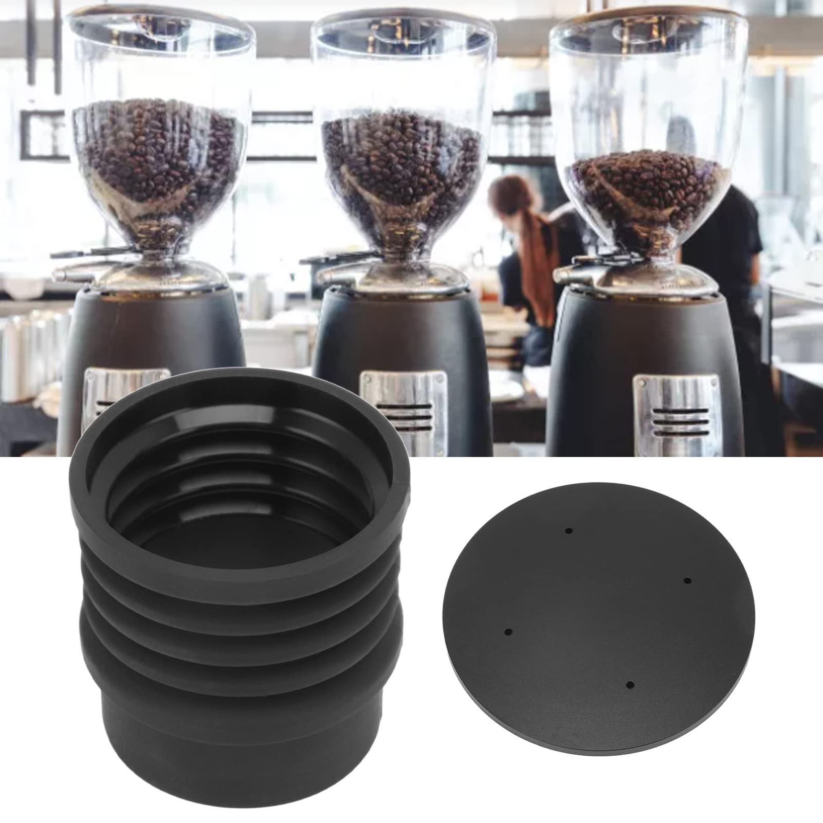 Qcwwy Kaffeemühle Single Dose Kaffeemühle Reinigungswerkzeug Zubehör Manueller Kaffeemühlenreiniger, Kontrolle der Pulverausgabe Kaffeemühlen-Reinigungswerkzeug