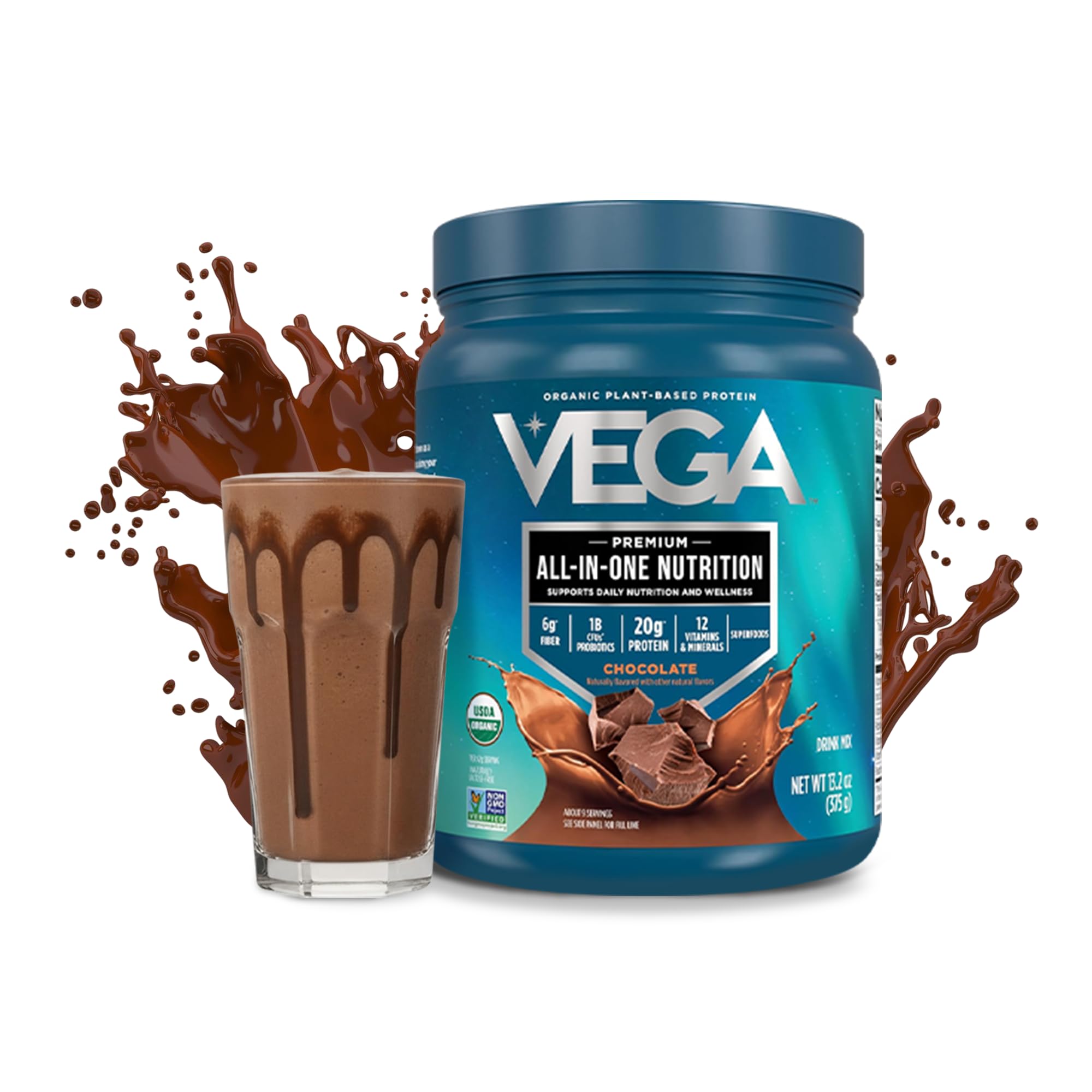 Amazon.com: Vega All-in-One Nutrition Organic Vegan Protein Powder