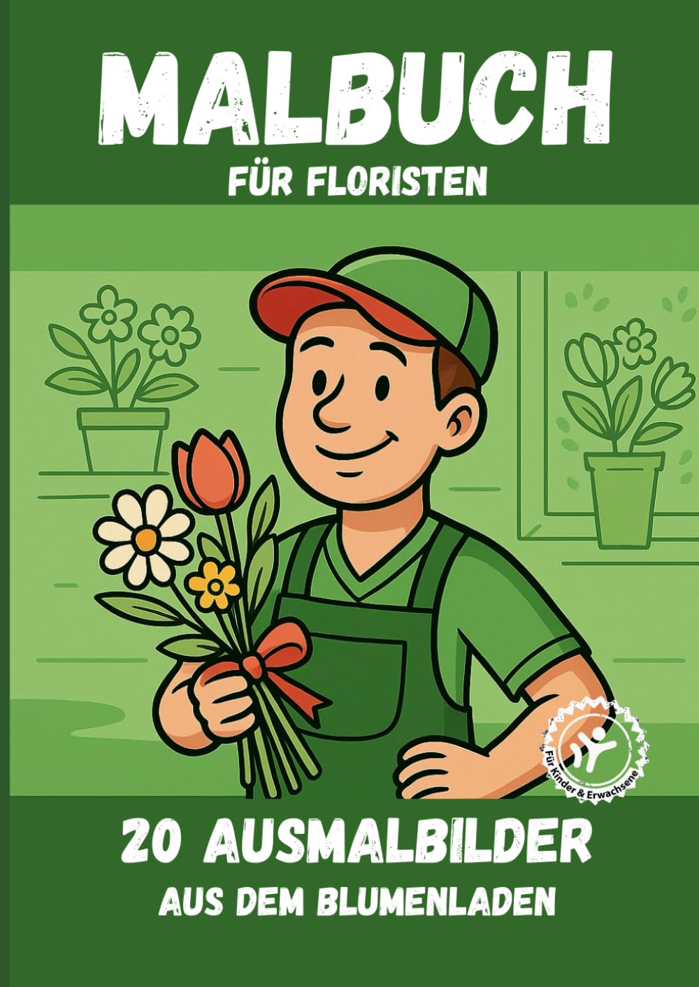Berufe zum Ausmalen – Malbuch für Floristen: Entspannung, Kreativität & Spaß für Kinder und Erwachsene beim Ausmalen von Berufen